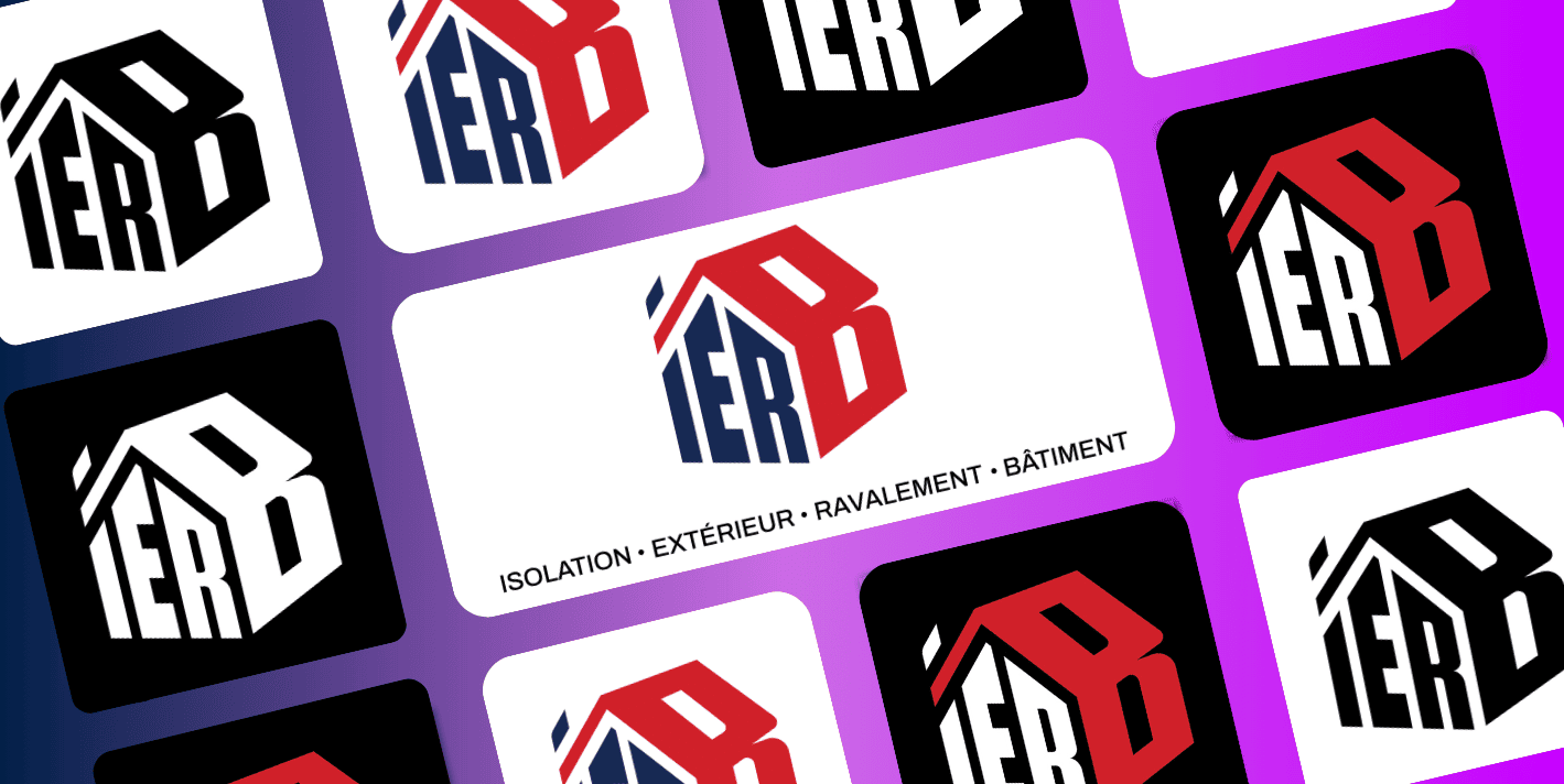 Réalisation client - IERB logotype declinaisons